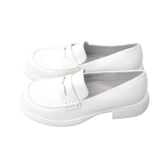 Mergaičių klasikiniai batukai YJ1610-3B WHITE - SKU00147